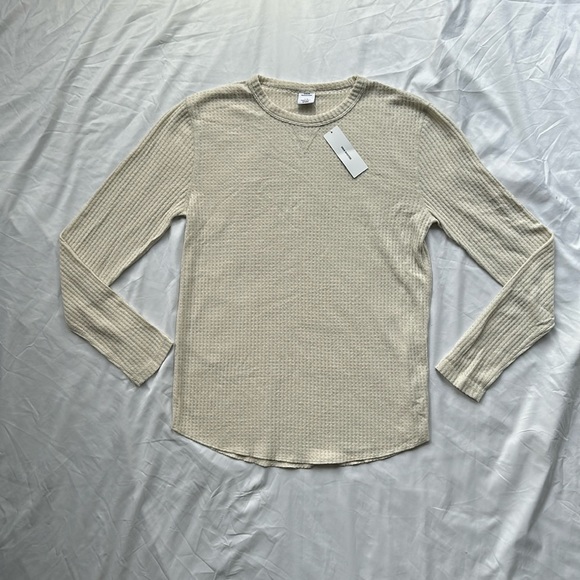 Cream Urban Outfitters long sleeve shirt - Sz L - Picture 1 of 3